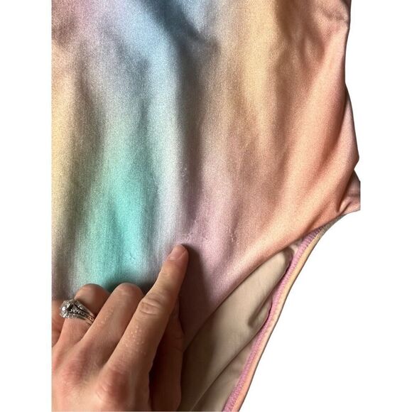 Anthropologie PQ Swim Golden Hour Scoop One Piece Swimsuit size L Multicolor - Picture 6 of 9